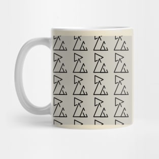 Background illustration geometrical, decorative design pattern, ornament with lines Mug